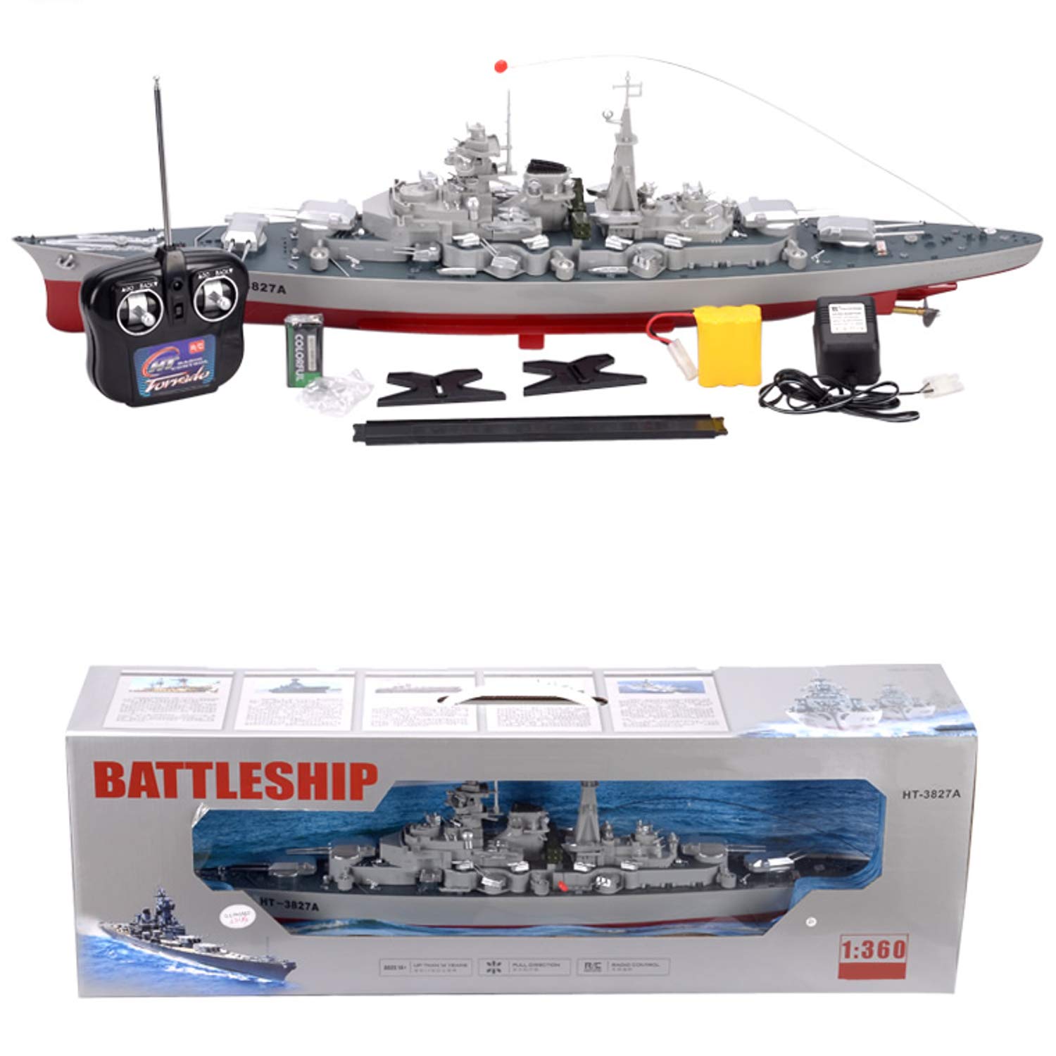 Amazon.com: German Bismarck Military Battleship 1/360 RC 28" Warship R/C  Cruiser: Toys & Games
