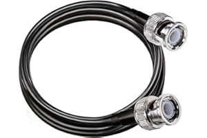 BNC Extension Cable RG58 TUOLNK BNC Male to Male Jumper Low Loss 50 ohm CB Radio Coax Cable 6.6ft(2M) WiFi Antenna Coaxial fo