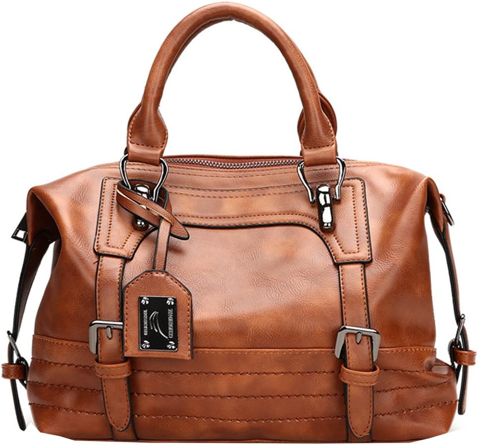 Juilletru Women Tote Bags PU Leather Handbags Top Handle Vintage Purse Crossbody Shoulder Bag