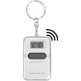 Cirbic Talking Clock Keychain with LCD Screen - Clear American Accent, Announcing time with Press of The Button, Great for Visually impaired or Blind (1), Gray