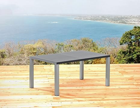 Amazon.de: Sun Garden Gartentisch 180 x 100 cm Tisch Aluminium Silber