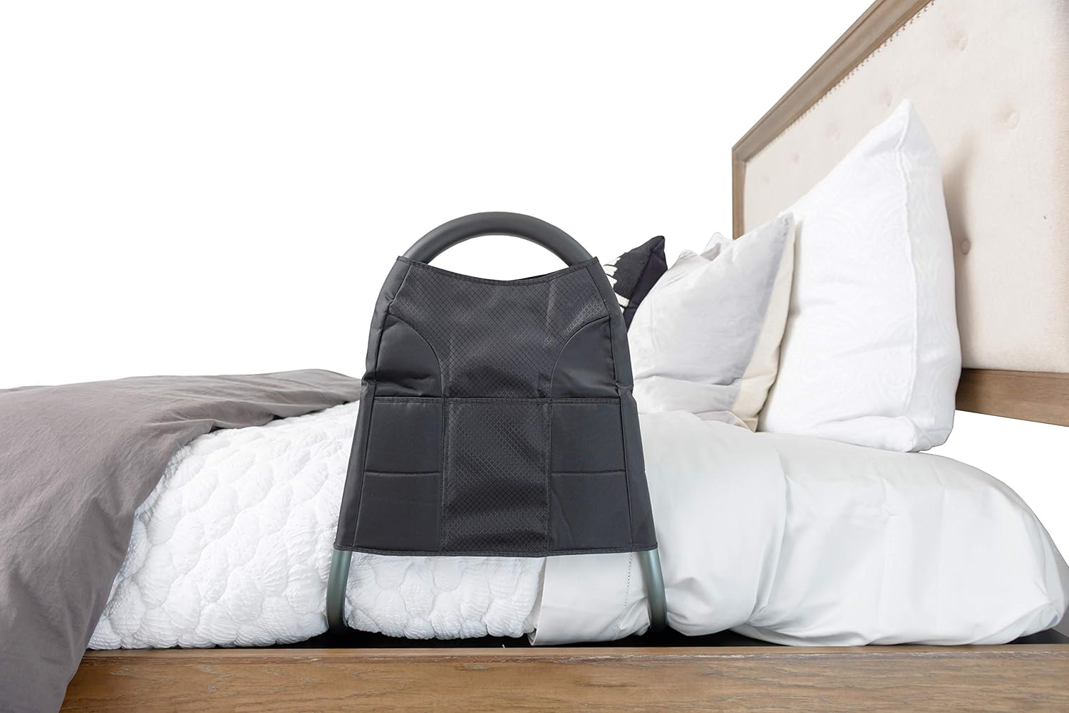 Able Life Bedside Mighty Rail, Travel Bed Rail and Assist Bar for Seniors with Organizer Pouch: Health & Personal Care