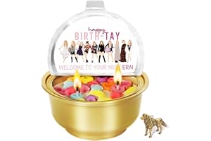 MYVIANOTH Funny Candles, Happy Birthday Candle, 2 Wick Jar Candle, 8 oz Vanilla Birthday Cake Scent, Birthday Gifts for Women, Taylor Swift