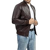 Jild Varsity Style Leather Bomber Jacket Men - Casual Fashion Real Suede Classic MA-1 Leather Jacket Men