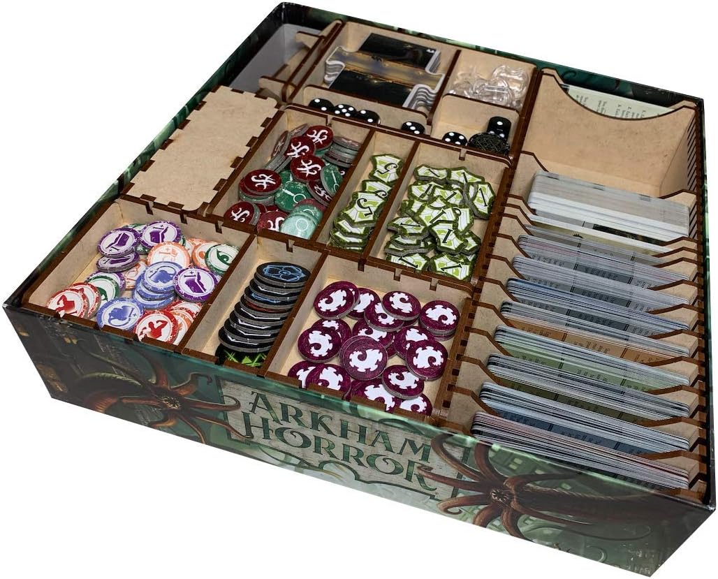 Docsmagic de Organizer insert for Arkham Horror 3rd Edition Box-INSERTO