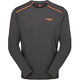 Rab Men's Force LS Tee Lightweight Long-Sleeve T-Shirt for Hiking, Climbing, & Trail Running