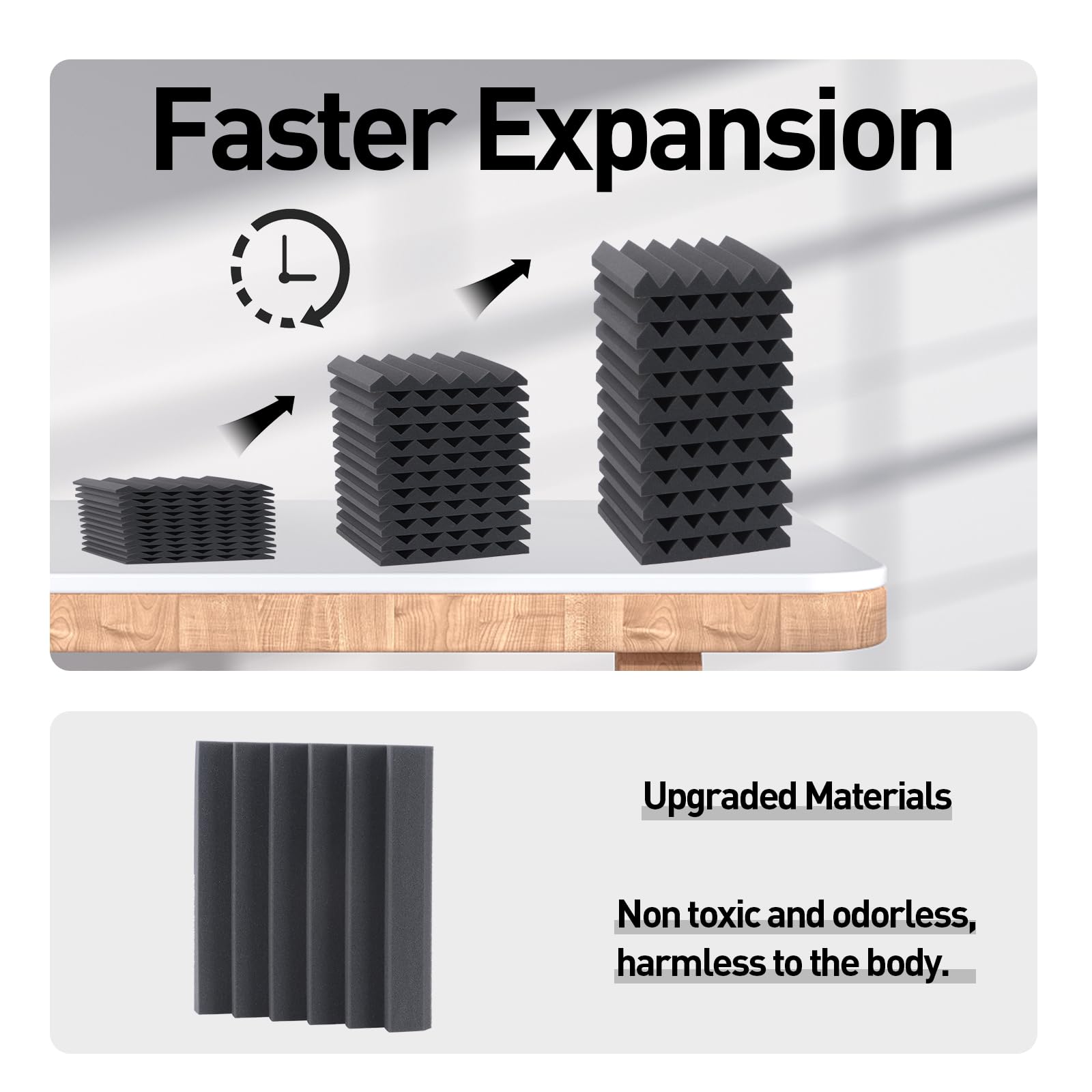 Mua Sound Proof Foam Panels with Self-Adhesive, 24 Pack 12" X 12" X 2 ...