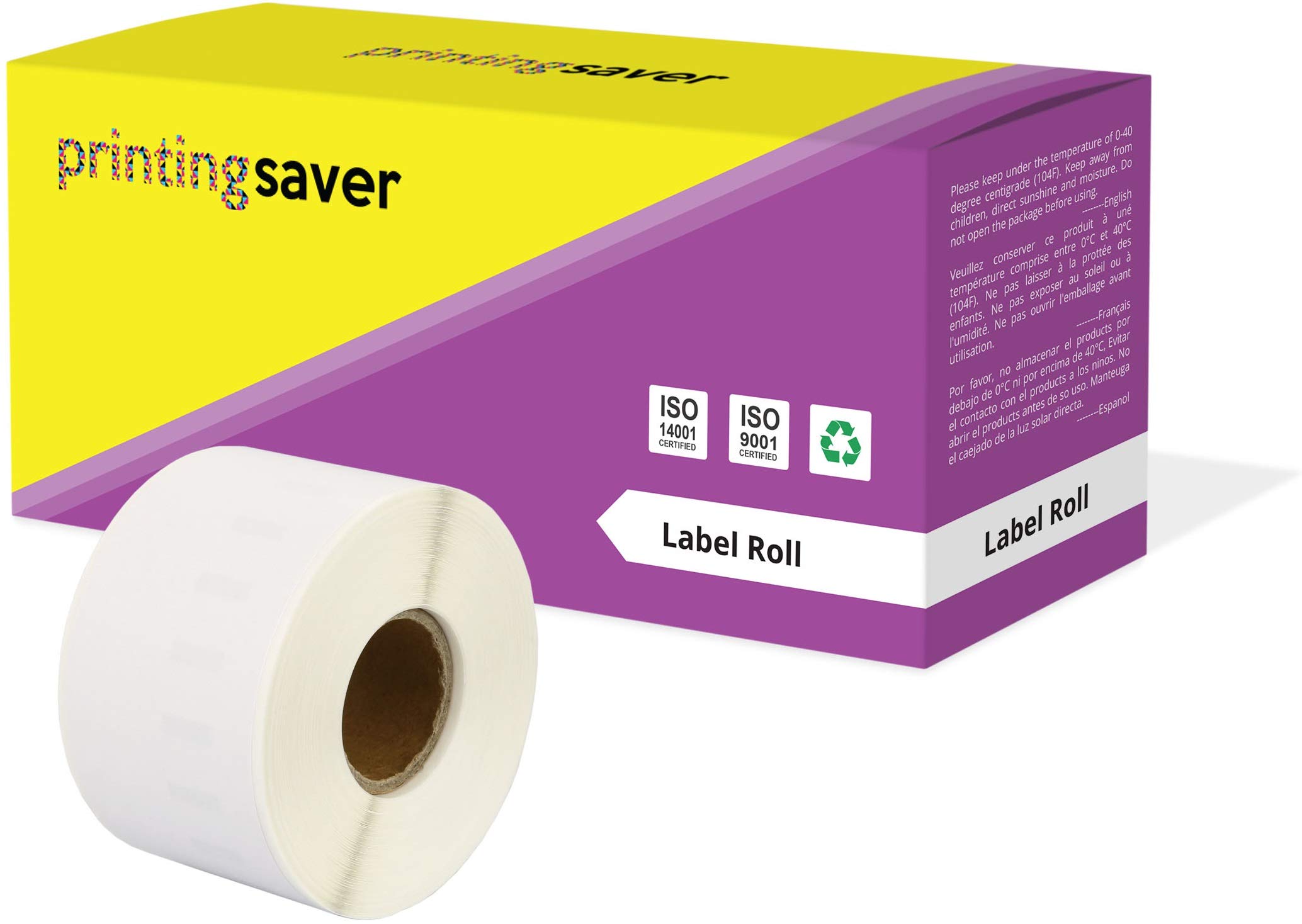 Printing Saver 99018 38 x 190 mm Compatible Lever Arch File Labels Roll (110 Labels per Roll) for LabelWriter 310 320 330 4XL 400 450 Turbo/Twin Turbo/Duo & Seiko SLP Label Printers