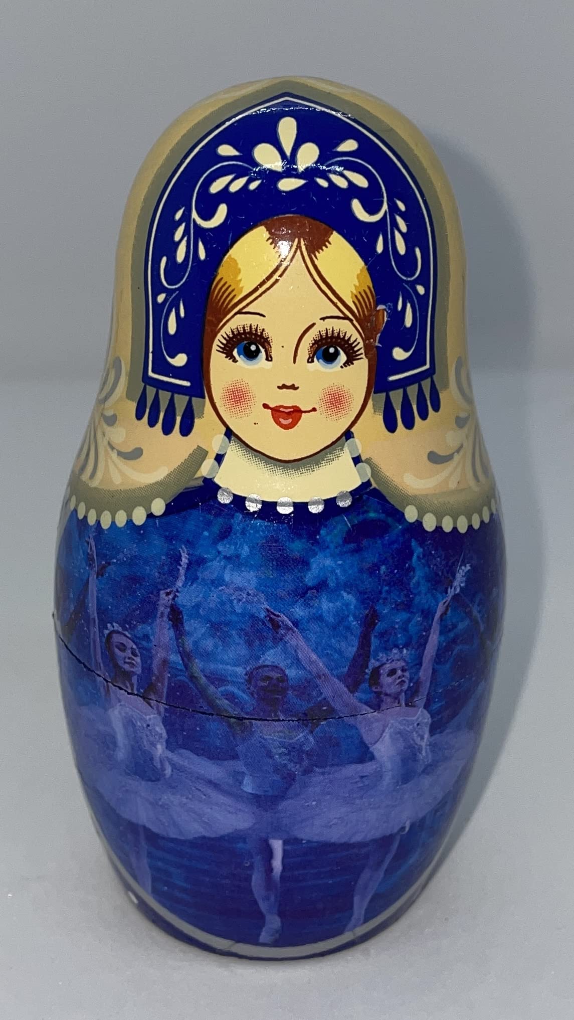 Nesting Dolls, Matryoshka Beautiful Blue Princess Ballerina (6