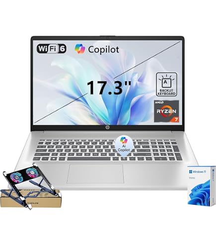 Amazon.com: HP 2025 Business 17 inch FHD Laptop, AMD Ryzen 5 7430U