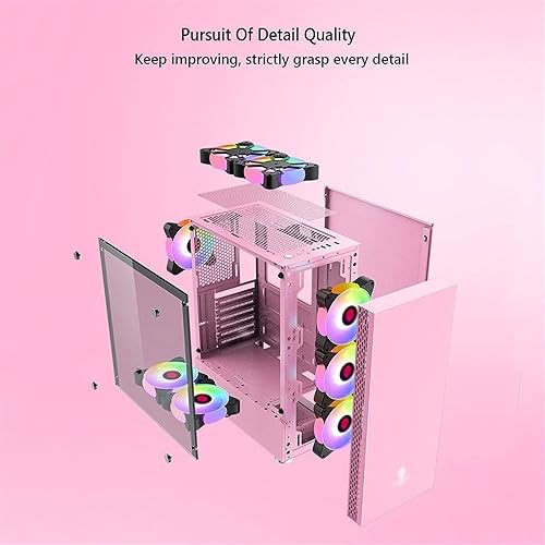 BBNB Gaming Case,Mid-Tower PC Gaming Case ATX/M-ATX/ITX - Front I/O USB 3.0 Port - Tempered Glass Side Panel - 8 Fan Position - Water Coolin並行輸入品 : BBNB Computer Cases,Mid-Tower PC Gaming Case M-ATX⁄ITX