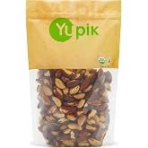 Yupik Organic Brazil Nuts, 2.2 lb (35.2 oz), Gluten-Free, Vegan, Kosher, Non-GMO, Raw Nuts, Shelled, Unsalted, Unroasted, Oil-Free, Crunchy, Excellent Source of Selenium, Healthy Snacks