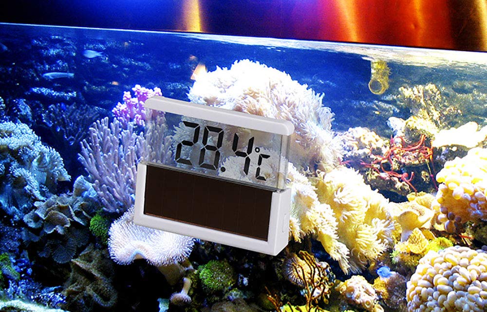 Capetsma Aquarium Thermometer, Easy to Read LCD Digital Temperature Thermometer with Accurate