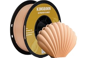 POJECITY Kingroon PLA 3D Printer Filament, Dimensional Accuracy +/- 0.02 mm, 1 kg Spool(2.2lbs), 1.75 mm，Skin
