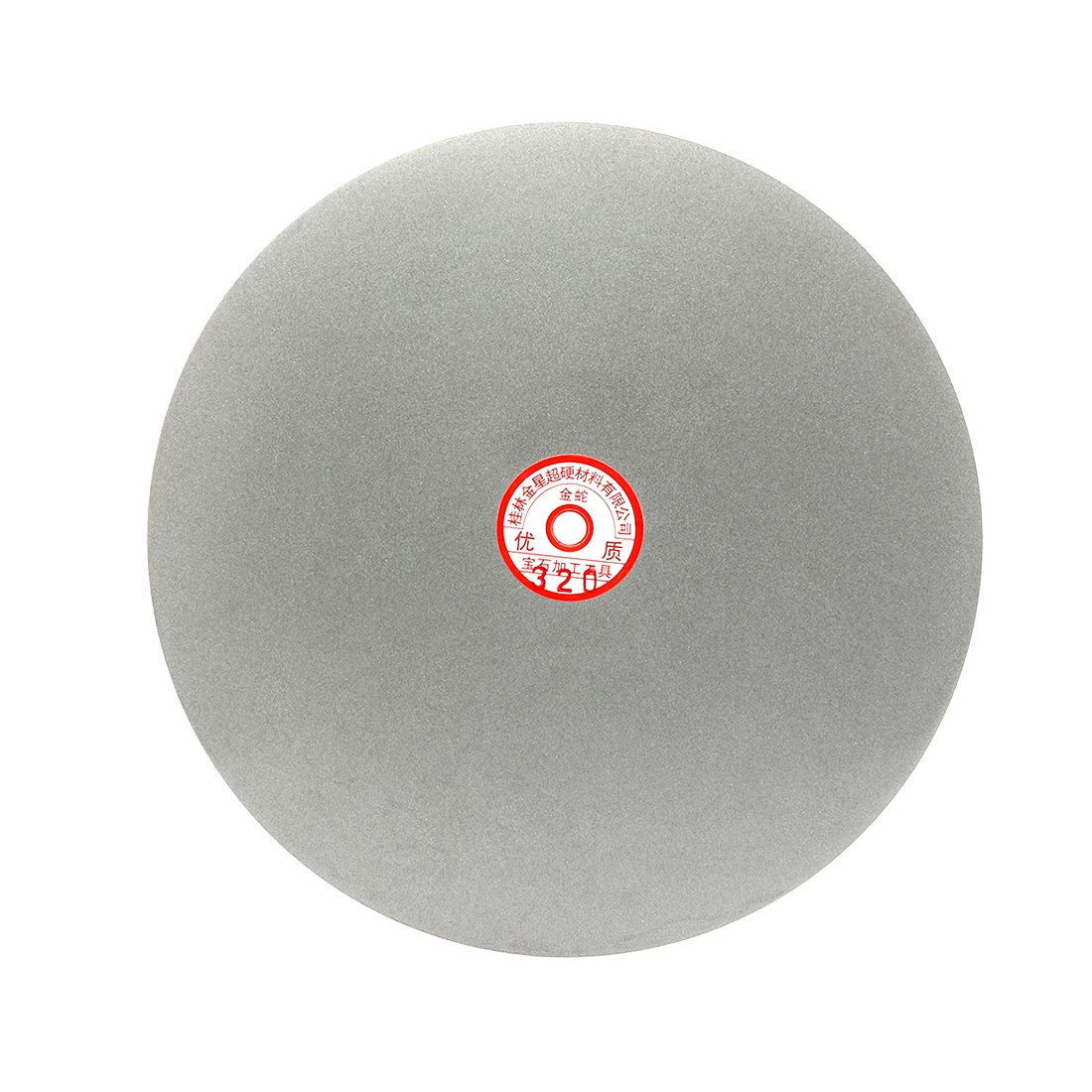 sourcingmap 300mm 12-inch Grit 320 Diamond Coated Flat Lap Disk Wheel Grinding Sanding Disc