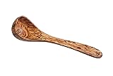 Naturally Med - Olive Wood Soup Ladle - 12". Wooden