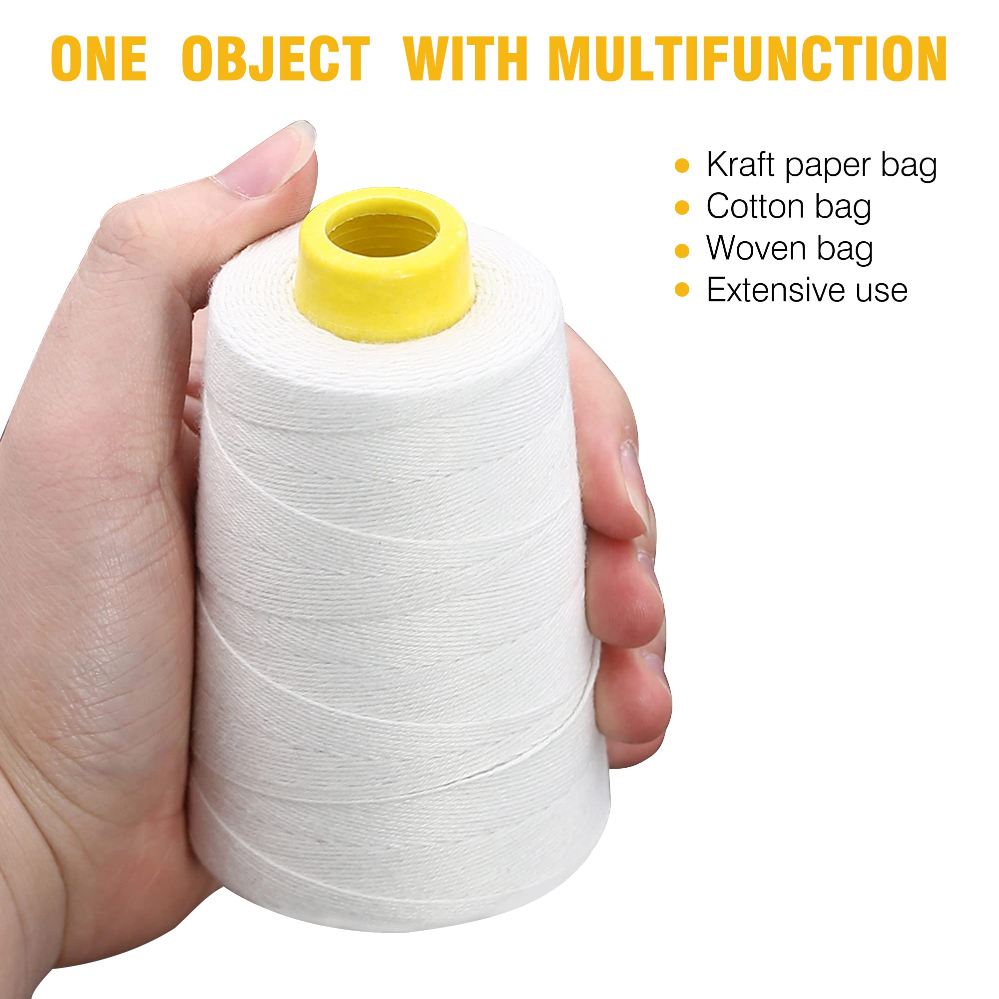 6-Stranded Sewing Thread Heavy Duty Spool Industrial Sewing Thread for Bag Sewing Machine Bag Closer Machine