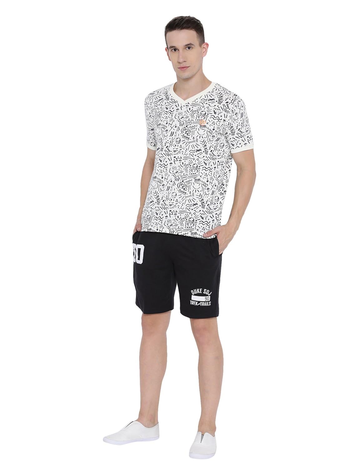 duke men black bermuda