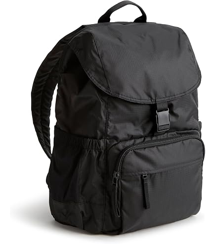 Vera Bradley Women's Cotton Utility Large Backpack, Black, One Size : Clothing, Shoes & Jewelry
