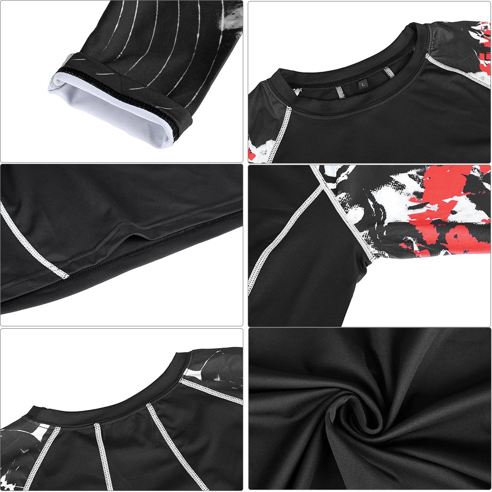 Fitibest Camiseta de Compresiòn Hombre Manga Larga para Running,Fitness
