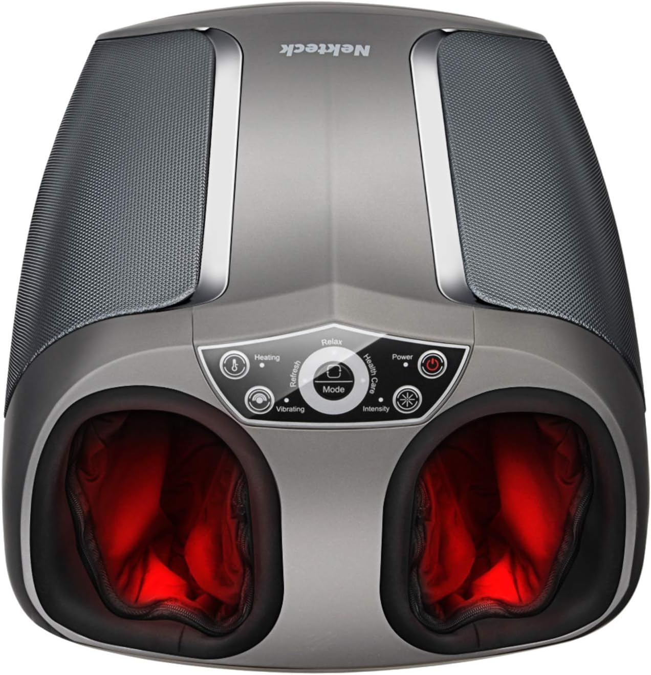 Nekteck Shiatsu Foot Massager Machine with Heat, Air Compression, Deep Rolling