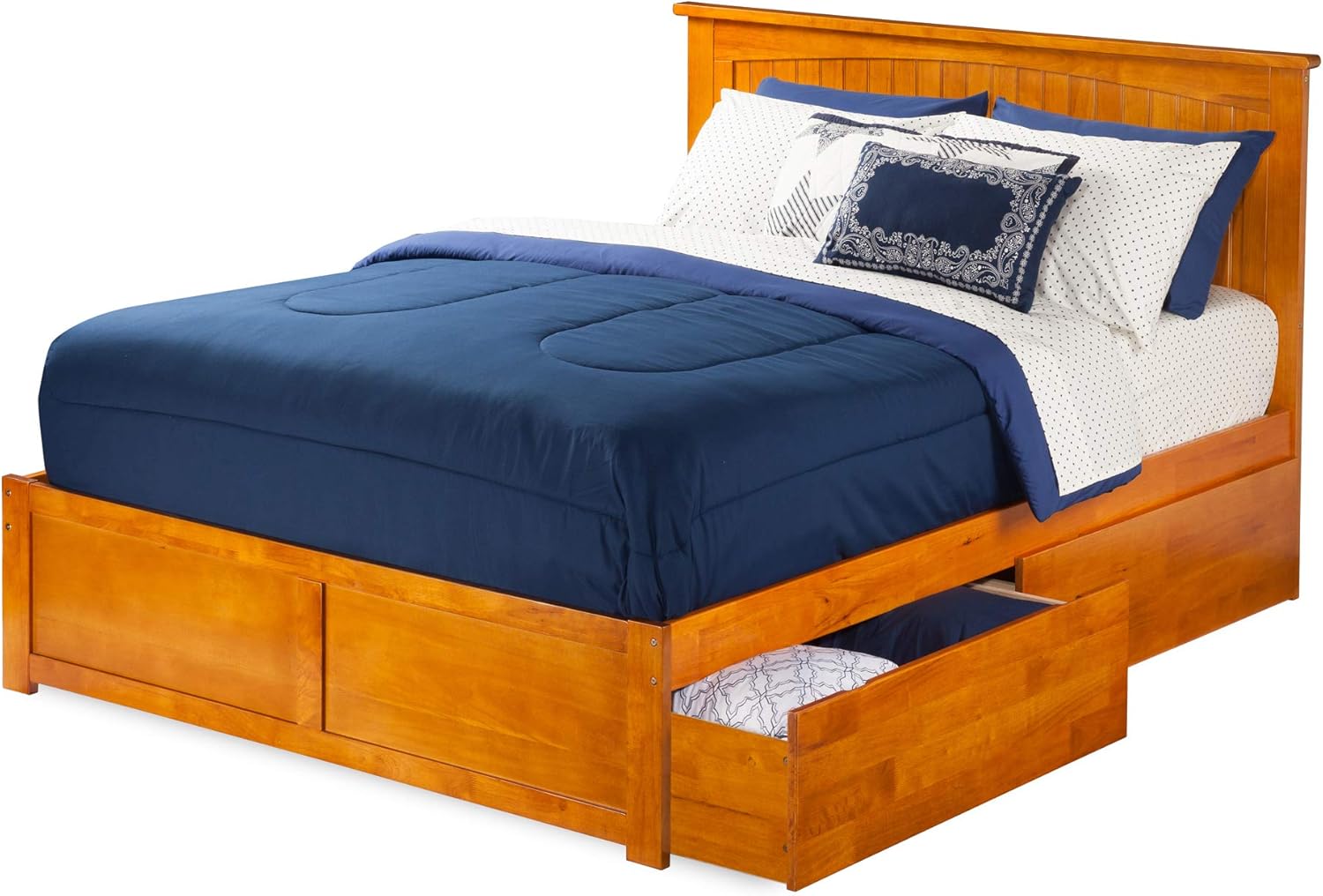 Best caramel wooden bed frame