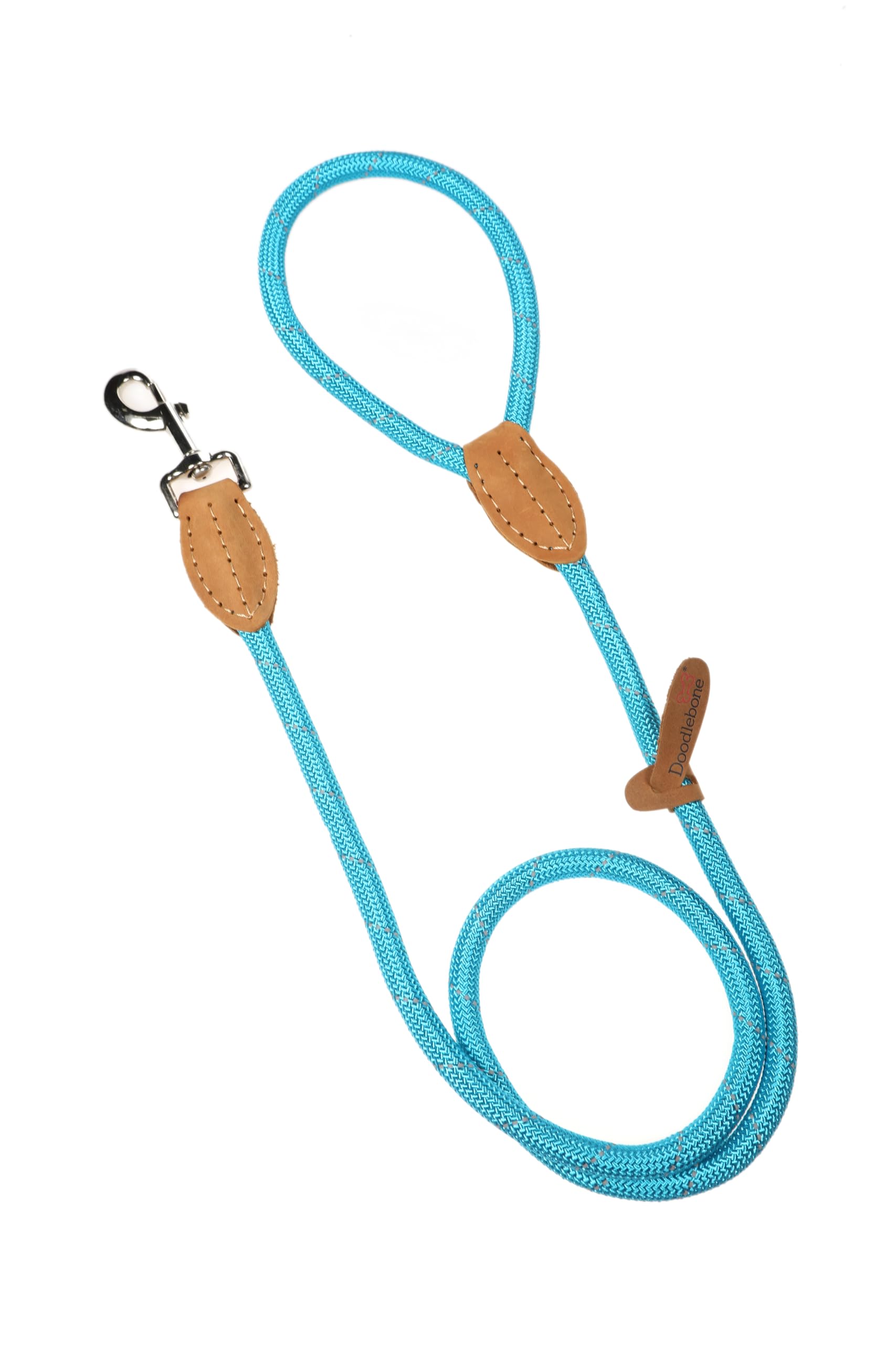 Doodlebone Rope Lead, Aqua, 9mm