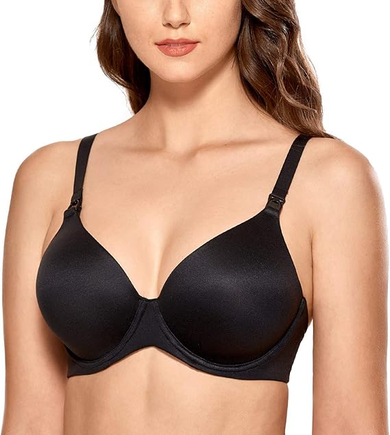 Amazon Co Jp Gratlin レディース マタニティブラジャー 授乳ブラジャー 前開き ワイヤー入り 無地 フルカップ 妊婦 産後 下着 服 ファッション小物