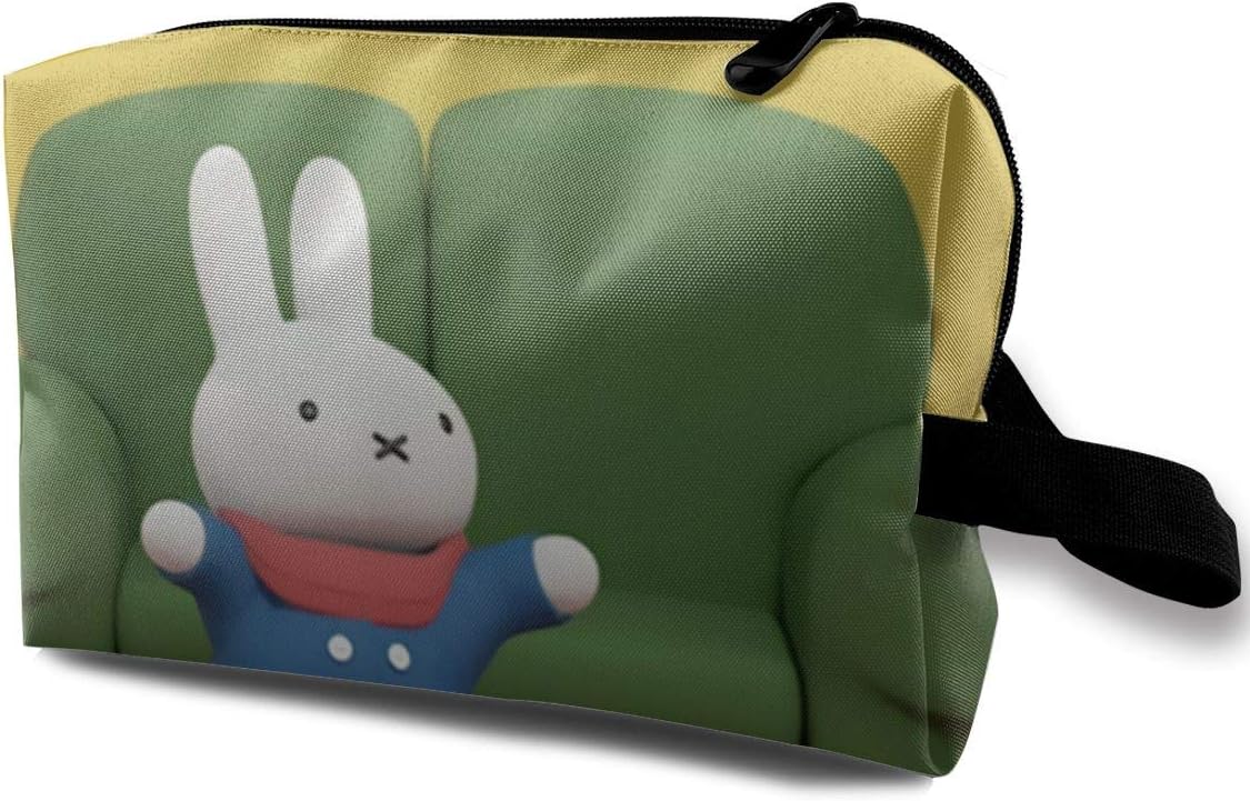 Miffy Home Travel Makeup Bag Lazy Cosmetic Bag Toiletry Bag Women Portable Daily Storage Organizer Cosmetic Bag