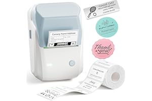 NIIMBOT B1 Label Maker Machine with Tape, Thermal Label Printer Easy to Use for Office, Home, Business, 2 Inch Label Maker with Labels(2'' x1.18'')
