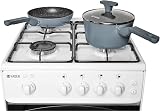 Haden 50cm Gas Cooker White 4 Burner Hob Conventional Oven Grill LPG Kit view 4