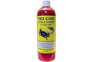 Pro-Cure Crab & Shrimp Attractant, 16 Ounce, Red