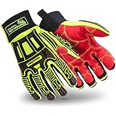 HexArmor Cut Resistant Impact Protection Reinforced Palm Work Gloves | Rig Lizard® Series 2021X | Small