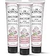 J.R. Watkins Natural Moisturizing Hand Cream, Hydrating Hand Moisturizer with Shea Butter, Cocoa Butter, and Avocado Oil, Cruelty Free, 3.3oz, Rosewater, 3 Pack