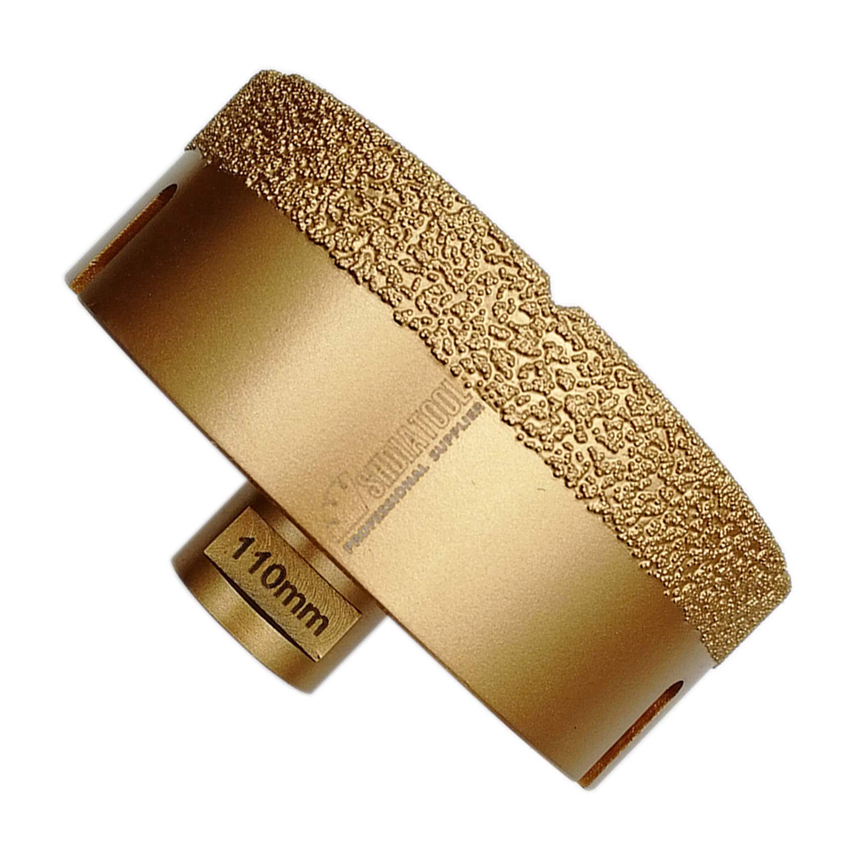 SHDIATOOL Diamond Drill Core Bit Diameter 110mm for Porcelain Tile Granite Marble Dry Drilling