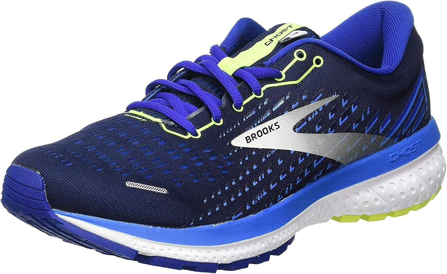 Brooks Men's Ghost 13 Running Shoes, Peacoat/Indigo/Nightlife Amazon