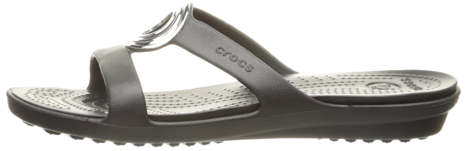 crocs women's sanrah beveled circle sandal