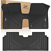 3W Floor Mats for Kia EV6 2025 2024 2023 2022 Floor Liner Custom Fit All Weather TPE Car Mats Fit for KIA EV6 1st & 2nd Row,Black
