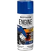 Rust-Oleum Automotive Engine Enamel Spray Paint, Gloss Blue | Heat Resistant Up to 600 F | Gas &amp; Oil Resistant | Stops Rust Formula | Any-Angle Spray | Durable Automotive Finish