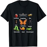 Children types of insects, identification science T-Shirt
