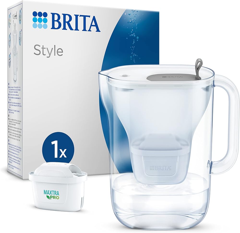 BRITA Style Water Filter Jug Grey 2.4L with MAXTRA PRO Pure Performance