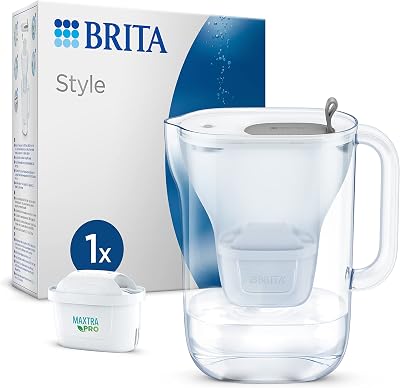 BRITA Style Water Filter Jug Grey 2.4L with MAXTRA PRO Pure Performance