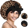 Bonnet Queen Silk Bonnet for Sleeping Satin Bonnet Hair Bonnet Satin Lined Bonnets Double Layer Bonnets Adjustable Tie Bonnet