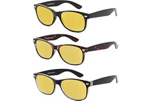 YOGO VISION Night Driving Glasses for Men and Women,Polarized Night Vision Glasses Anti-Glare Diminish Oncoming Headlights and Reflections
