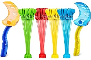 Bunch O Balloons Launcher 2 Pack & 4 Stems by ZURU, Rapid-Filling Self-Sealing Tropical Colored Water Balloons for Outdoor Family, Friends, Children Summer Fun