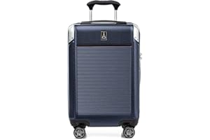 Travelpro Platinum Elite Hardside Expandable Carry on Luggage, 8 Wheel Spinner, TSA Lock, Hard Shell Polycarbonate Suitcase, True Navy Blue, Carry on 21-Inch