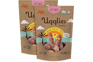 "Ugglies" By Joolies Organic Pit-Free Medjool Dates | 1.5 Pound Pouch, Pack of 2 | Fresh California Grown Fruit | Vegan, Gluten-Free, Paleo, No Sugar Added | Great Gift for Friends & Family