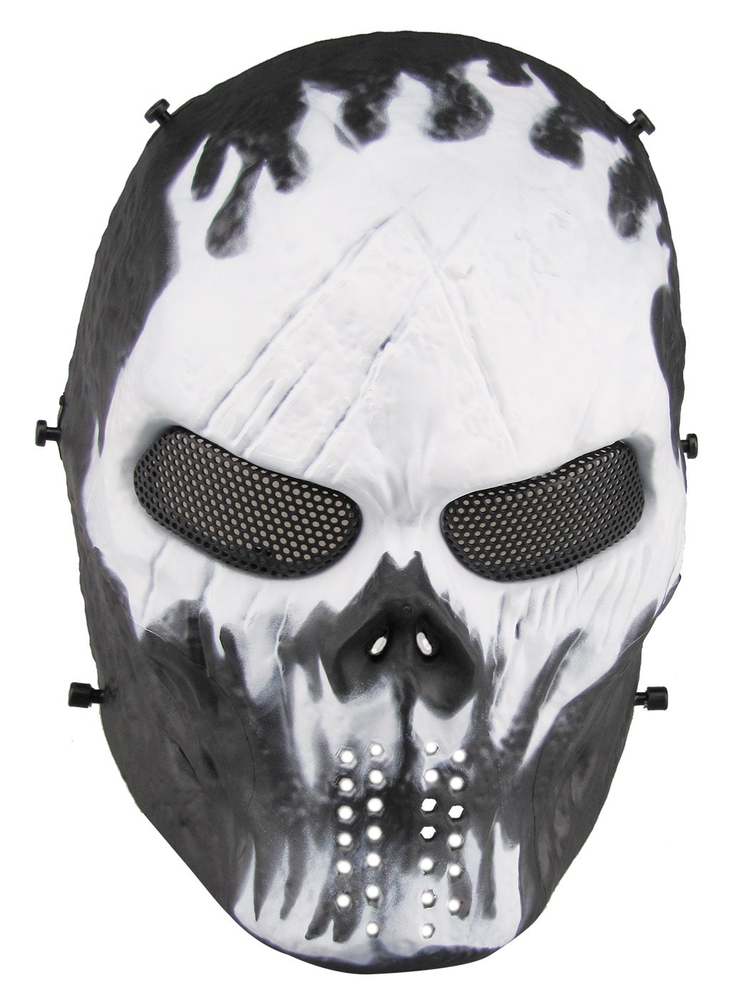 AOUTACC Airsoft Mask, Full Face Tactical Mask for Masquerade Ball, Party and Halloween Cospaly,Cs War Game