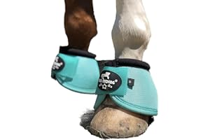 TGW RIDING 2520D Horse Bell Boots No-Turn Horse Bell Boots, Equine Ballistic Hoof Overreach Bell Boot, Pair