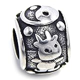 GemStorm Stainless Steel Goat Chinese Zodiac Sign